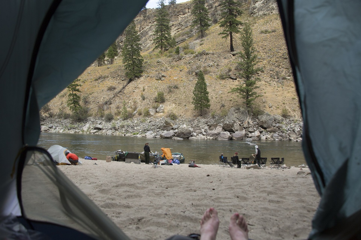 tents on beach