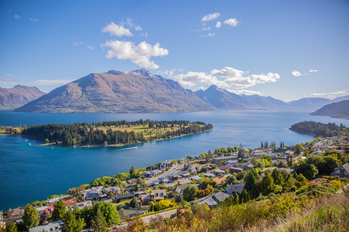 新 Zealand 南島7日路線地圖示誌