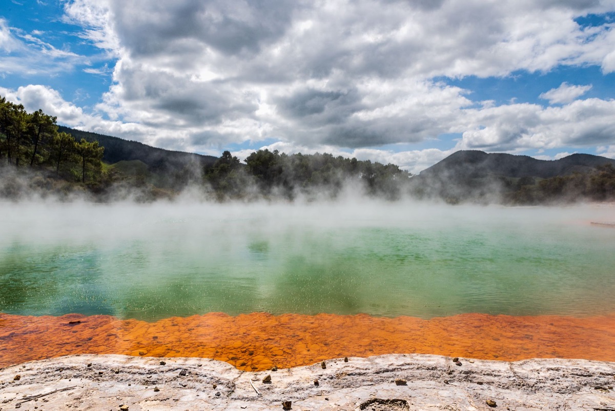 Geothermal activity in North Island