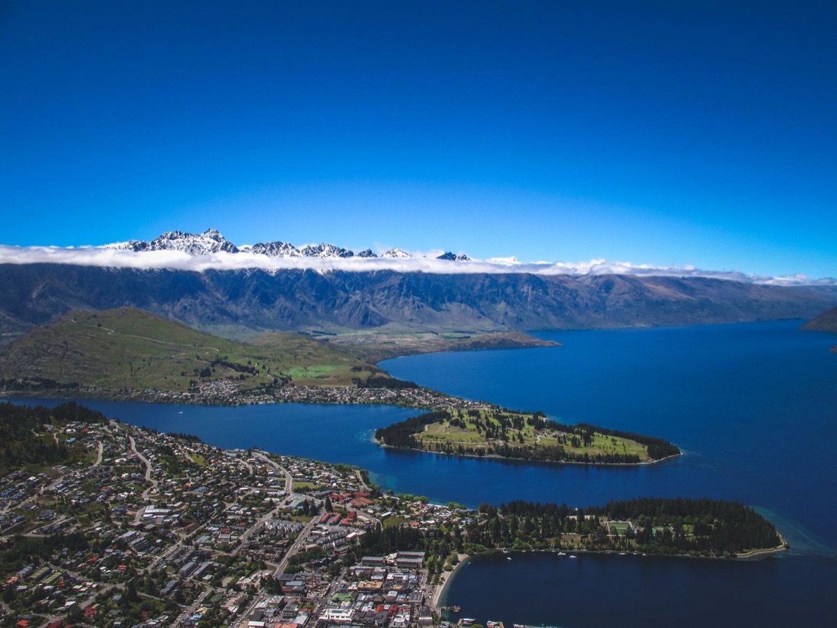 Vue panoramique de l'île du Nord néo-zélandaise