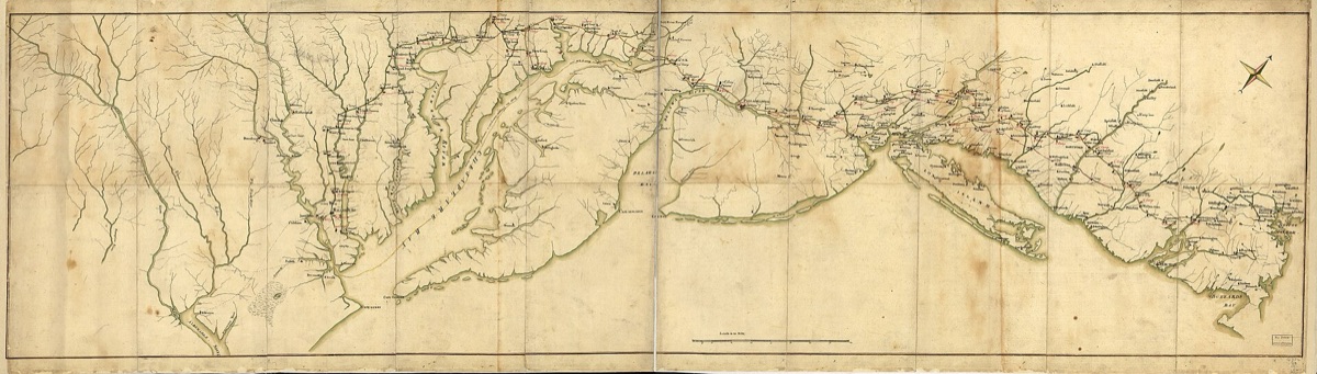 Camping route map of North Island