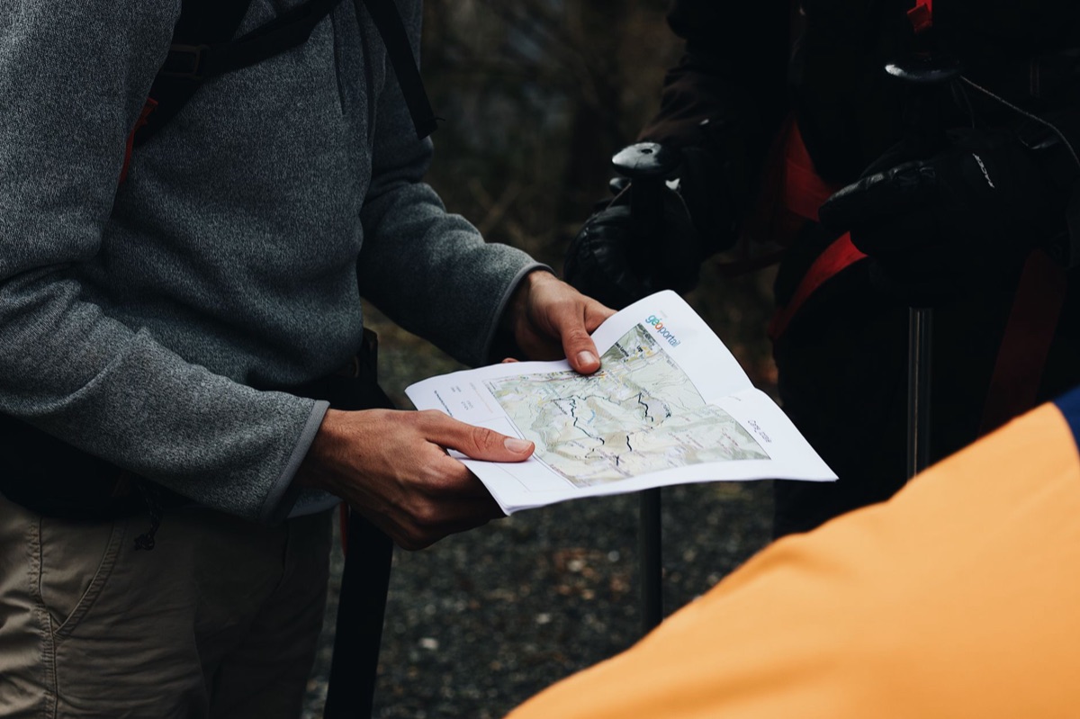 Ruta de acampar en la isla norte